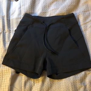 High waisted black shorts